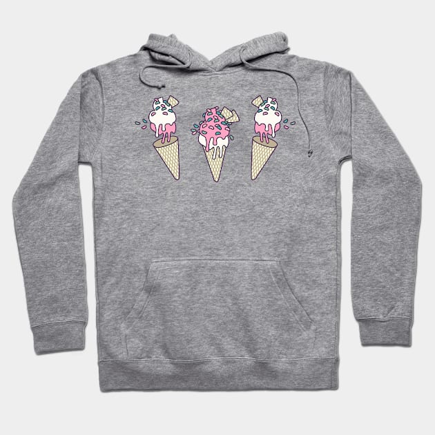 Pink Party Icecream Hoodie by XOOXOO